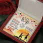 To My Wife, you Can't Stop Me From Loving You, Jewelry For Her, Valentine’s Gift, Necklace With Message Card, Personalized Pendant, Customized Knot Necklace