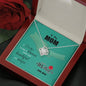 My Mom Is Unique, Customized Knot Necklace For Mother, Gift For Mother's Day, Christmas, Birthday, Gift Ideas For Mother/Daughter, Silver Pendant