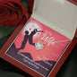 To My Wife I Gave My Heart to You Silver Knot Pendant, Gift for Christmas, Anniversary, Valentine's Day, Present for Wife, Necklace With Message Card