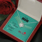 To My Mom, Happy Mother's Day, Necklace With Message Card For Her, Mom/Daughter Gift Ideas, Knot Pendant For Her, Jewelry For Her, Silver Necklace