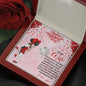 Valentine's Day Gift for Wife, Silver Pendant, Gift for Couples, to My Wife I Look Forward to Growing Old With You Necklace, Jewelry for Her, Necklace With Message Card