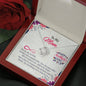 Love Knot Necklace with Beautiful Message Card, To My Mom, Thanks For Everything You Have Done For Us, Silver Jewelry For Her, Mom/Daughter Goals, Present For Her
