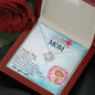 Thanks For mom Gifting Me Life, Knot Pendant For Mother, Gift Ideas For Mother/Daughter, Jewelry For Her, Necklace With Message Card