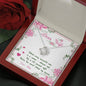 To My Wife, You're The Secret Behind My Success, Customized Knot Necklace, Gift For Wife, Silver Pendant For Wife, Custom Couple Gifts, Jewelry For Her