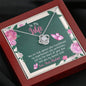 To My Wife, You Are That Women Who Transferred My Imperfections Into Perfections, Couple Accessories, Gift For Wife, Knot Necklace, Silver Pendant For Her