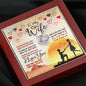 To My Wife, you Can't Stop Me From Loving You, Jewelry For Her, Valentine’s Gift, Necklace With Message Card, Personalized Pendant, Customized Knot Necklace