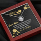 Dear Mom, You Are Special To Me, Happy Mother's Day Necklace, Gift Ideas For Mother/Daughter, Knot Pendant With Message Card, Jewelry For Her