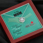 To My Mom, Happy Mother's Day, Necklace With Message Card For Her, Mom/Daughter Gift Ideas, Knot Pendant For Her, Jewelry For Her, Silver Necklace