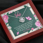 Love You My Dearest Wife, Pendant, Jewelry For Her, Valentine’s Gift, Necklace With Message Card, Couple Accessories, Present For Wife, Customized Knot Pendant