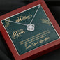 To My Mom, I Appreciate All Your Love and Dedication, Happy Mother's Day Knot Necklace, Silver Necklace With Message Card, Jewelry For Her