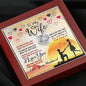 To My Wife, You Make Me Smile Even When I Feel Like Crying, Gift For Her, Birthday, Valentine's Day, knot Necklace, Gifts, Pendant For Wife, Couple Accessories