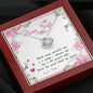 To My Wife, You're The Secret Behind My Success, Customized Knot Necklace, Gift For Wife, Silver Pendant For Wife, Custom Couple Gifts, Jewelry For Her
