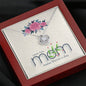 Love You Mom, Happy Mother's Day, Knot Pendant For Mother, Necklace With Message Card, Jewelry For Her, Silver Necklace, Mom/Daughter Gift Ideas