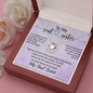 To My Soul Sister, Love Knot Necklace With I Can Always Count On You To Wipe My Tears Message Card, Birthday, Gift For Her, Necklace for Her, Jewelry For Her