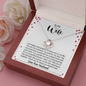 To My Wife, Love Knot Necklace With Here I Am With You In This Fantastic Life Journey Message Card, Birthday, Anniversary, Gift For Her, Jewelry For Her, Pendant For Her