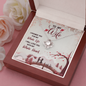 To My Wife, Love Knot Necklace With I Promise You My Whole Life Message Card, Pendant For Her, Birthday, Gift For Her, Jewelry For Her, Anniversary Gift