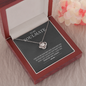 My Soulmate, Love Knot Necklace With Message Card, Jewelry For Her, Anniversary, Birthday, Gift For Her, Pendant For Her, Attractive Necklace With Message Card