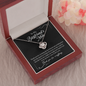 To My Boyfriend's Mom, Love Knot Necklace, Birthday, Gift For Her, Valentine's Day, Jewelry For Mom, Silver Pendant, Christmas, Mother's Day, Anniversary, Thank You For Everything