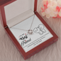 To My Best Friend, Love Knot Necklace With You And I Are More Than Friends Message Card, Necklace for Her, Pendant For Her, Birthday, Gift For Her, Jewelry For Her
