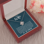 To My Wife, Love Knot Necklace With You Are My Soulmate, My Partner, My Love Message Card, Jewelry For Her, Birthday Gift, Anniversary, Gift For Her, Pendant For Her