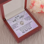 To My Soul Sister, Love Knot Necklace With I Can Always Count On You To Wipe My Tears Message Card, Birthday, Gift For Her, Necklace for Her, Jewelry For Her