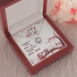 To My Wife, Love Knot Necklace With I Promise You My Whole Life Message Card, Pendant For Her, Birthday, Gift For Her, Jewelry For Her, Anniversary Gift