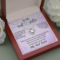 To My Soul Sister, Love Knot Necklace With I Can Always Count On You To Wipe My Tears Message Card, Birthday, Gift For Her, Necklace for Her, Jewelry For Her