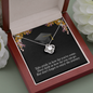 Love Knot Necklace With Take Pride In How Far You've Come Message Card, Convocation Day Gift For Her, Pendant For Her, Jewelry For Her