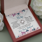 To My Wife, Love Knot Necklace With I Will Always Be There Just Remember That Message Card, Jewelry For Her, Birthday, Gift For Her, Pendant For Her, Message Card