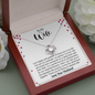 To My Wife, Love Knot Necklace With Here I Am With You In This Fantastic Life Journey Message Card, Birthday, Anniversary, Gift For Her, Jewelry For Her, Pendant For Her