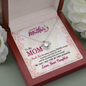 To My Mom, Love Knot Necklace With Thank You For Always Standing Strong Message Card, Jewelry For Her, Mother's Day Gift, Anniversary, Birthday, Gift For Her, Pendant For Her