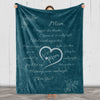 I Love You Mom Blanket – 100% Fleece | Premium Quality | Best Mom Birthday Cozy Hug-Inducing Throw for Mothers Day & Valentine's Day