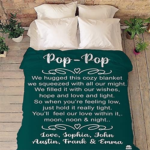 Legendary Dad: Personalized Blanket with Customized Name - Perfect Gift for Birthday, Father's Day, Thanksgiving - Ultra-Soft and Cozy Throw Blanket For Father