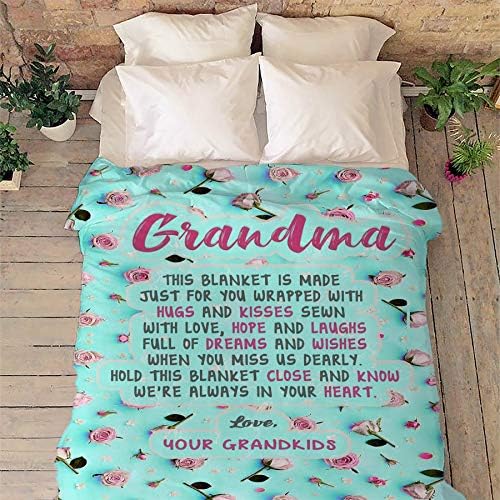 Premium Blanket for Grandparents: A Warm Embrace from Grandkids - Fleece and Sherpa Comfort, Cozy and Supersoft