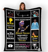 Customized Black Nurse Blanket, Medical Professionals Technicians Staff, Custom Names, Birthday, Thanksgiving, Super Soft and Warm Blanket