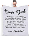 Legendary Dad Custom Blanket: Personalized with Daughter/Son's Name - Ideal Gift for Birthdays, Father's Day, Thanksgiving - Ultra-Soft and Cozy Throw