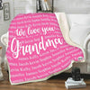 Customized Grandparents Blanket, for Grandma, Grandpa, Nana, Mimi, Gigi, Pop, Birthday, Christmas Day Gift, Best and Premium Quality Blanket, Super Soft and Warm Blanket