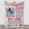 Customized Name Blanket, to My Daughter When I Tell You I Love You, The for Daughter, Birthday, Daughter's Day, Christmas, Proudly Printed in USA
