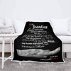 Premium Fleece Blankets for Grand Son with Quotes, Birthday, Children's Day Gifts, Supersoft and Cozy Blanket