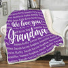 Customized Grandparents Blanket, for Grandma, Grandpa, Nana, Mimi, Gigi, Pop, Birthday, Christmas Day Gift, Best and Premium Quality Blanket, Super Soft and Warm Blanket