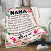 You Will Feel Our Love, Customized Fleece Blanket for Nana with Quotes, Grandpa Grandma Nana Gigi, Christmas, Birthday, Grandparents Day Gifts for Them, Supersoft and Cozy Blanket