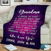 Custom Names Blanket for Grandmother, Grandma, Gift for Grandparent's Day, Birthday, Anniversary, Christmas, Thanksgiving, Personalized Blanket Gift for from Grandkids, Printed in USA