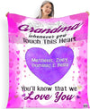 Personalized Grandma/Nana/papa Blanket - Customized with Your Nick and Grand Kids/Kids Names, Grandparents Customized Blanket, Grandparents Gift