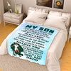 I Will Always Be There to Support You, Customized Premium Quality Fleece Blankets for Son with Beautiful Print and Quotes, Birthday, Children's Day, Supersoft and Warm Blanket