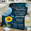 Personalized Name Blanket, to My Daughter, Be Brave, Be Stronger, Always Be with You, The for Daughter, Birthday, Daughter's Day Gift, Proudly Printed in USA.