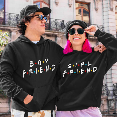 Family Gifts: Matching Unisex Pullover Hoodies for Couples, Boyfriend, Girlfriend