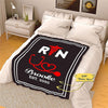 Customized Blanket for Nurse With Your Name & EST, Custom Gift for Nurse with Quotes, Birthday, Any Occasion, Fleece Blanket, Personalized Registered Nurse RN Supersoft and Cozy Blanket
