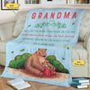 Customized Name Blanket for Grandma, We Love You More Than Stars in The Sky, Gift from Grandson/Daughter for Birthday, Thanksgiving, Christmas, Proudly Printed in USA Fleece or Sherpa Blanket