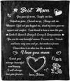 Best Blanket for Mom/Mother: Custom Name Design, Perfect Gift for Best Mom On Birthday, Mother's Day, Christmas, and Thanksgiving. Proudly Printed in the USA on Fleece or Sherpa Material.