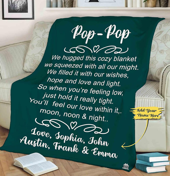 Legendary Dad: Personalized Blanket with Customized Name - Perfect Gift for Birthday, Father's Day, Thanksgiving - Ultra-Soft and Cozy Throw Blanket For Father